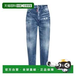 袢 直筒裤 S75LB1028S30342 腰带牛仔裤 香港直邮Dsquared2