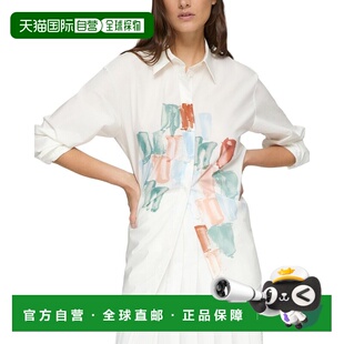 自营lafayette 148 new york拉斐特148纽约白色男友大号衬衫-白色