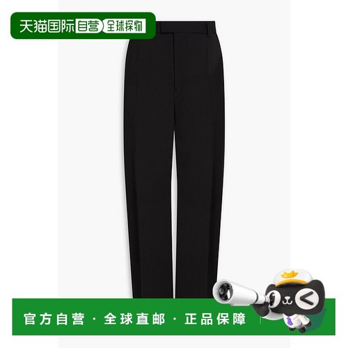 1h可退 香港直邮潮奢 Sandro 男士 Charlie 羊毛混纺斜纹布长裤 S