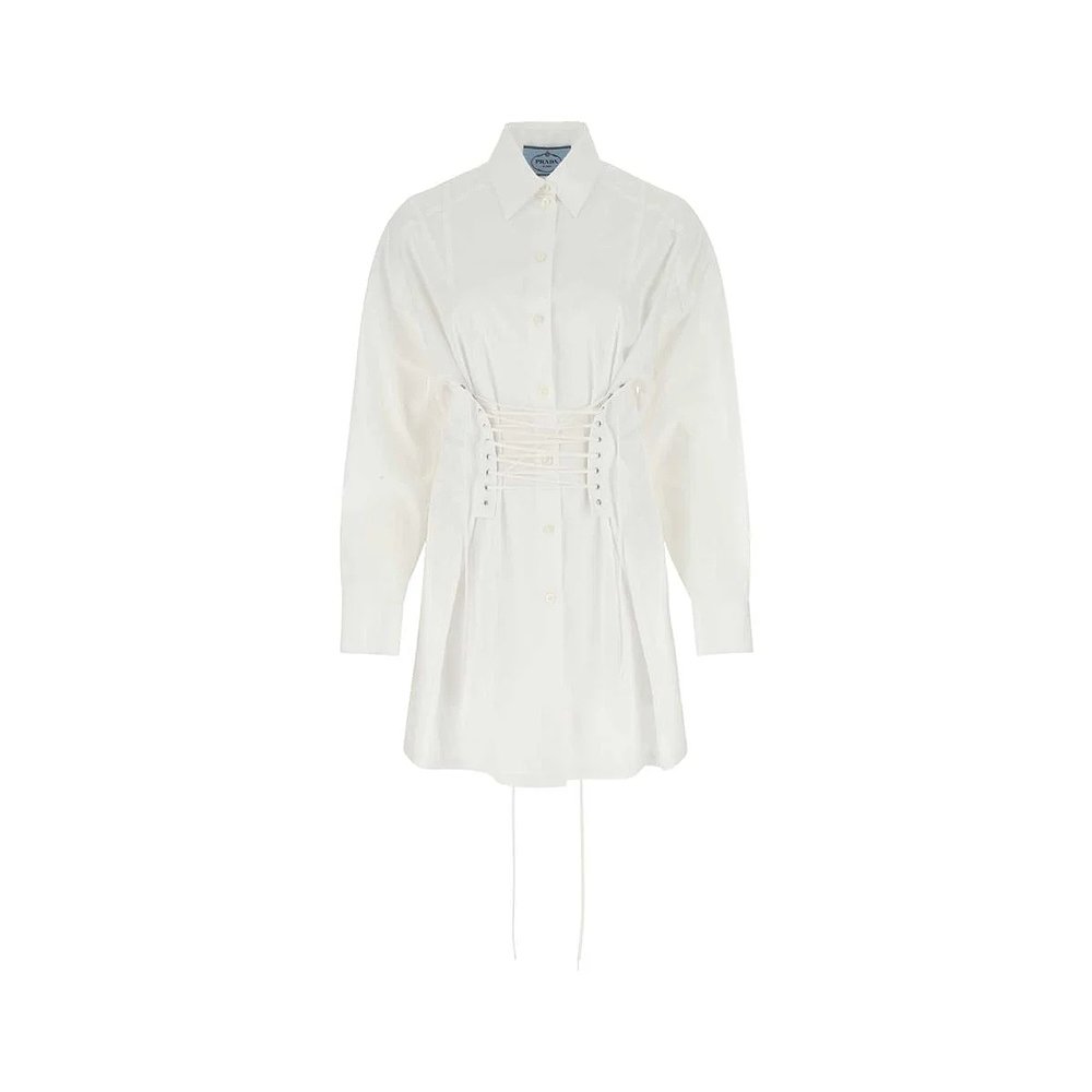 PRADA 女士连衣裙 P3H11S2211XV2F0009-0 SS2022 白色