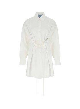 PRADA 女士连衣裙 P3H11S2211XV2F0009-0 SS2022 白色