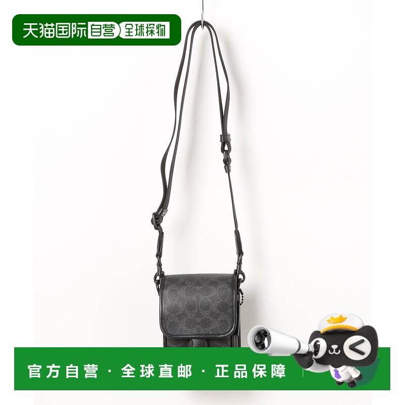 1h可退 日本直邮COACH 蔻驰 男女同款斜挎包 多功能口袋设计C形扣