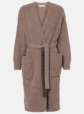 潮奢 MaxMara 麦斯玛拉 女士 Emblema 罗纹针织羊毛混纺针织开衫