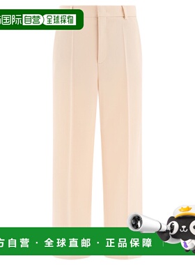 香港直邮VALENTINO 男士休闲裤 6V3RBJ789EB581 SS2025 白色