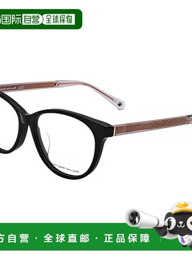 自营 Kate Spade女式53毫米黑色眼镜-黑色 美国奥莱直发