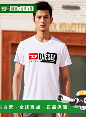 香港直邮DIESEL 男士T恤 00SDP10091A100纯棉 高档百搭 高级感