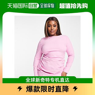 女士 设计长袖 Curve 香港直邮潮奢 结构感迷你打褶连衣裙