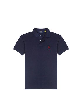 香港直邮PRL 男士纯色logo刺绣短袖Polo衫710795080007