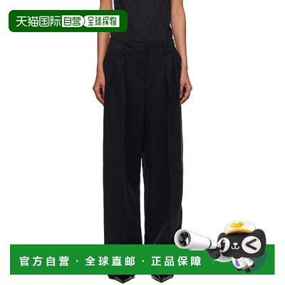 1h可退 香港直邮潮奢 The Frankie Shop 女士 黑色 Daytona Pleat