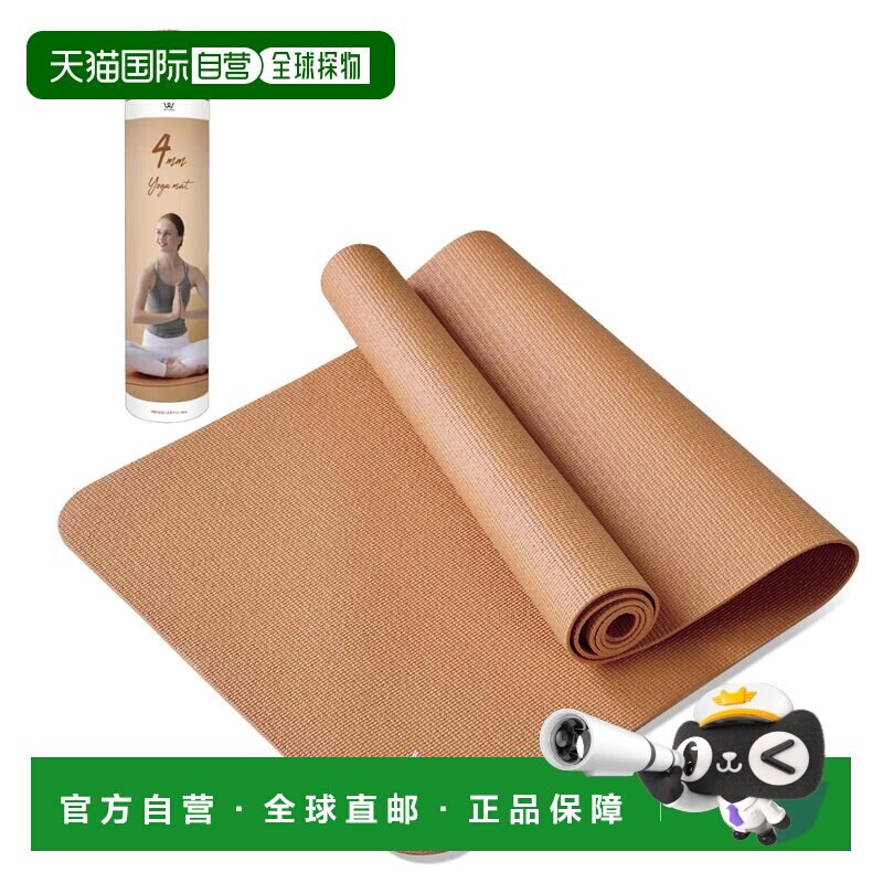 【日本直邮】ALINCO 瑜伽垫 4mm 厚适用于力量训练锻炼和拉伸 (WB