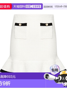 1h可退 香港直邮Self-Portrait 女士 Self-portrait 白色半身裙 S