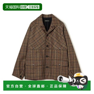 1h可退 日本直邮TOMORROWLAND 切维奥特粗花呢麦基诺大衣