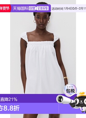 香港直邮Staud 女士 Beau 连衣裙 white白色 舒适时尚