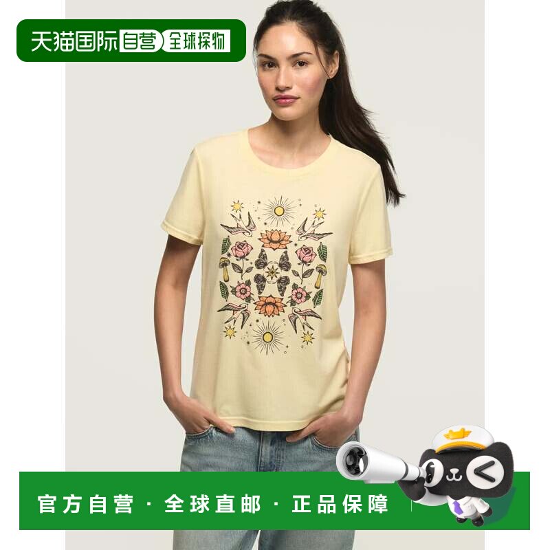 自营lucky brandLucky品牌女式镜子太阳鸟经典船员-白色 美国奥