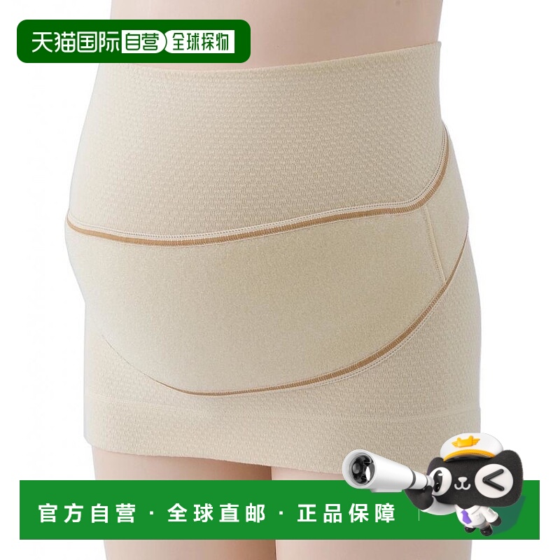 【日本直邮】inujirushi犬印本铺次孕妇腰带M-L米色棉HB8106套装
