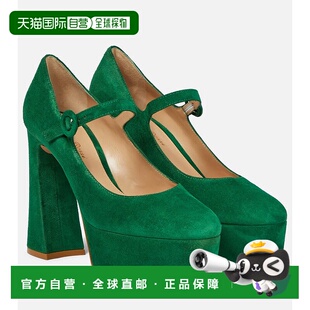 1h可退 香港直邮Gianvito Rossi 吉安维托 罗西 女士 玛丽珍绒面