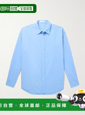 香港直邮The Row 男士 长袖衬衫 970W2567 blue蓝色 舒适时尚