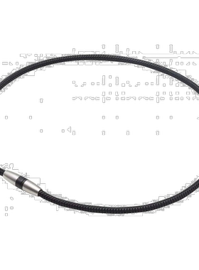 【日本直邮】phiten项链 rakuwa 磁性钛项链金属黑色45cm法藤磁铁