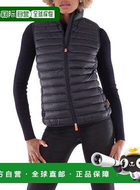 自营 save the duck拯救鸭子女士黑色夏洛特绗缝背心-黑色 美国奥