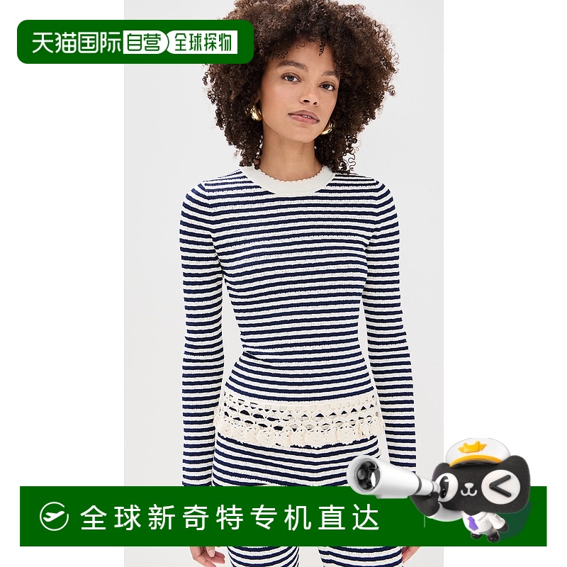 1h可退 香港直邮SEA 海洋 女士 Addy 条纹针织上衣 SEAAA22