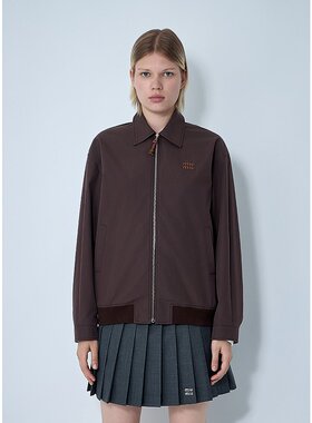 潮奢 Miu Miu 缪缪 女士 Panama 棉质束腰短夹克 ML126512NS