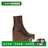 香港直邮潮奢 Maxime Chloe 1h可退 蔻依 女士 坡跟短靴 CH25W15D