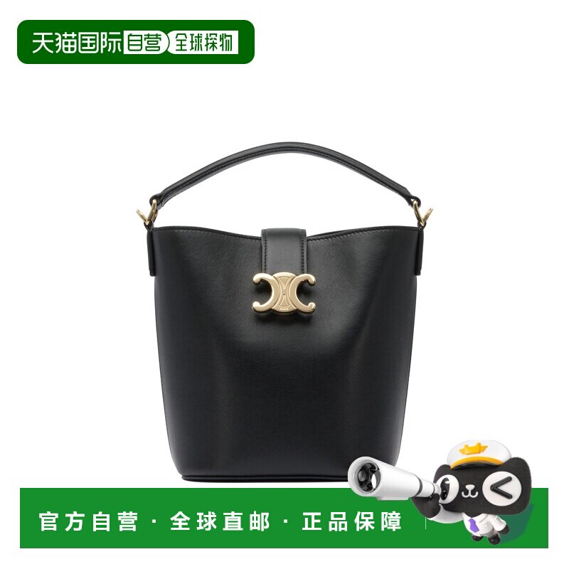 香港直邮CELINE 女士水桶包 119173FX938NO CO 黑色 顶部提手单肩图片
