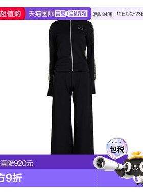 1h可退 香港直邮潮奢 Ea7 女士 Outfit 运动运动装 black黑色 舒