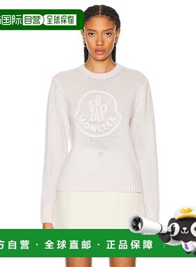 香港直邮Moncler 盟可睐 女士 羊绒水手领针织衫 9C00002M1127