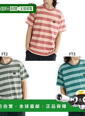 日本直邮RVCA 男士 Malone 短袖 T恤SS休闲装灰色 橙色 绿色VABF0