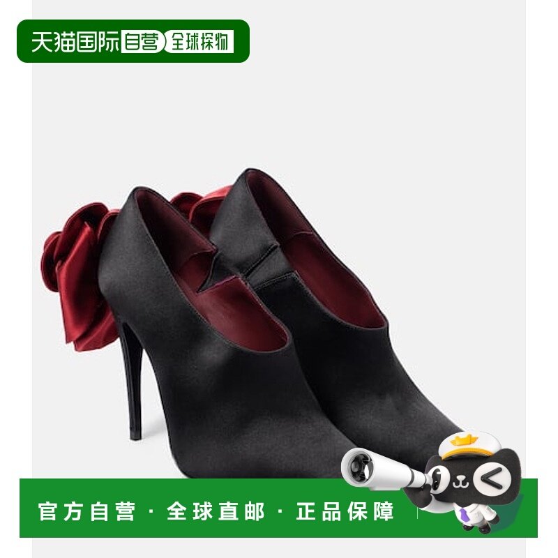 1h可退 香港直邮magda butrym 女士 花朵装饰绸缎浅口鞋高跟鞋