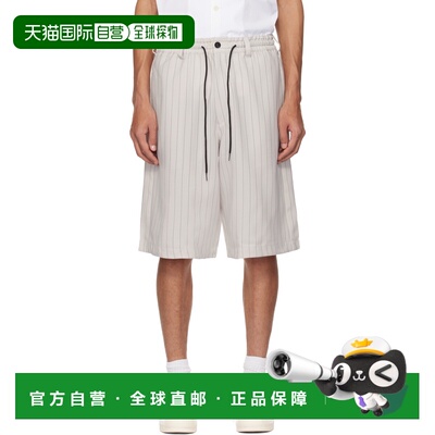 香港直邮Y-3 男士 灰色 Pinstripe Sport Uniform 短裤 KR1691CHA