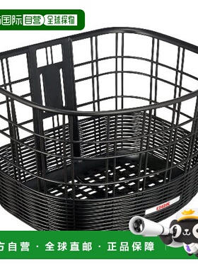 【日本直邮】Ogk藤制精致前筐黑色轻量车型大容量实用FB-037K