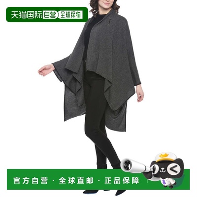 自营incashmereCashmere Blend Shawl with Tipping - heathe cha