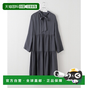 1h可退 日本直邮NOBLE女士宽松V领系带分层长裙 25040240517040