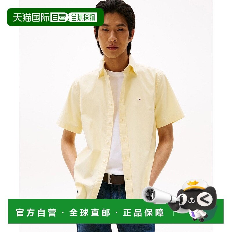 日本直邮TOMMY HILFIGER 牛津纯色短袖衬衫 [TO3203EM012719]女装