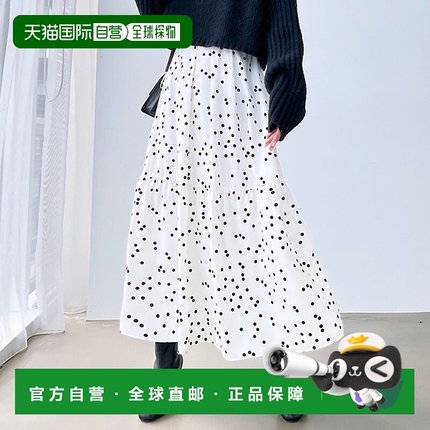 日本直邮GeeRA 圆点印花破洞短裙 [R04609EW13552]半身裙a字裙