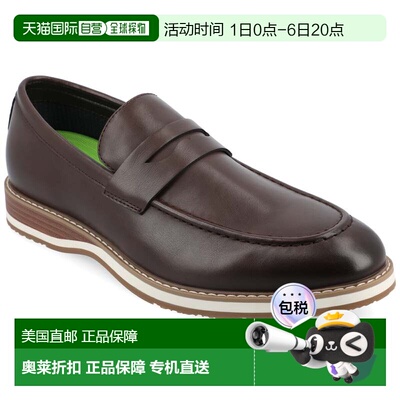 自营vance co.Vance Kahlil Penny Loafer-棕色 美国奥莱直发男鞋