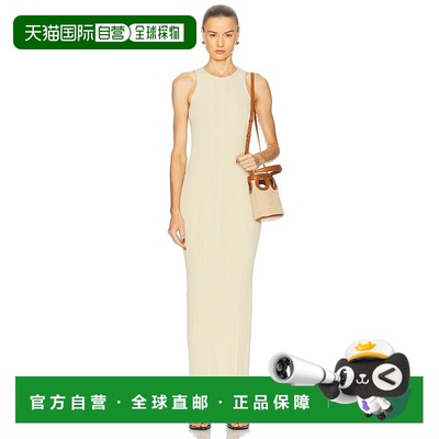 1h可退 香港直邮TOTÊME 女士 无缝罗纹背心连衣裙 242WRD2305YA00