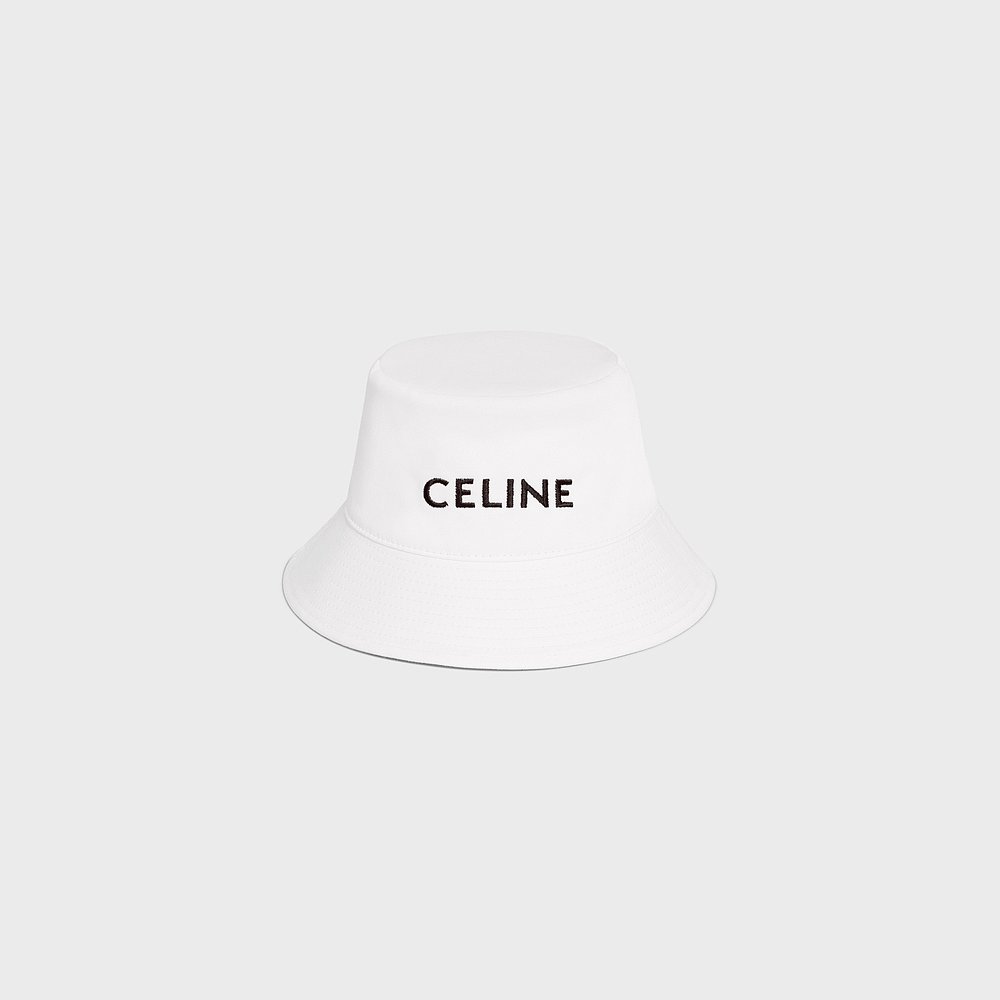 欧洲直邮Celine思琳男士帽子logo字母刺绣时尚棉质华达呢渔夫帽