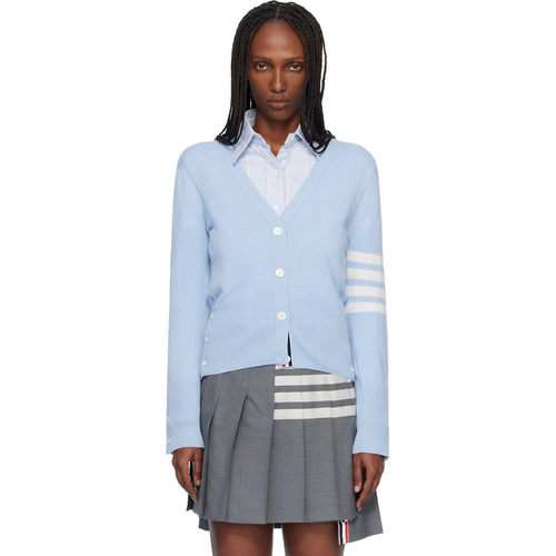 香港直邮Thom Browne 汤姆 布朗 女士 蓝色 Classic Cashmere 4-B