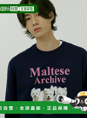 韩国直邮WAIKEI韩国小众设计师狗狗图案时尚日常卫衣YK22SSTS01