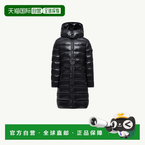欧洲直邮MONCLER盟可睐 Moka女孩黑色尼龙连帽羽绒服