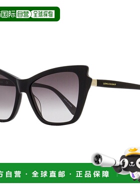 自营 Longchamp 女士猫眼太阳镜 LO669S 001 黑色 56mm - 001 美