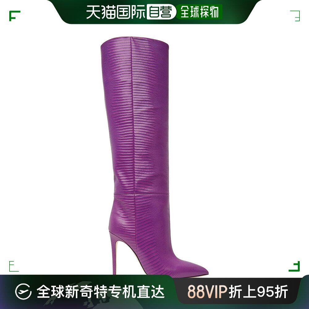 香港直邮潮奢 paris texas 女士紫色 stiletto 高筒靴