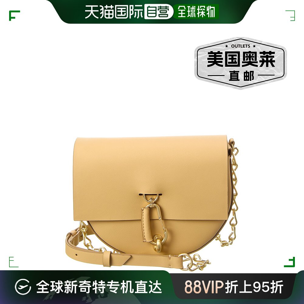 Zac Posen Belay 迷你马鞍皮革斜挎包 - 白色 【美国奥莱】直发 箱包皮具/热销女包/男包 通用款女包 原图主图