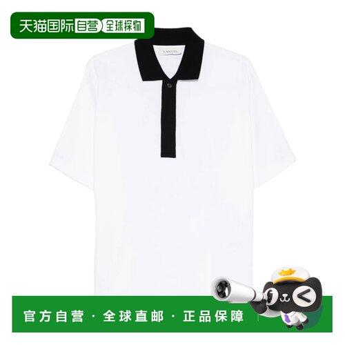 1h可退 香港直邮LANVIN 男士T恤 RMPL0007J042P26221 SS2026 白色