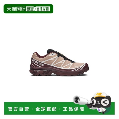 自营欧洲直邮Salomon萨洛蒙 XT-6系列红木棕/黄褐色织物越野跑步
