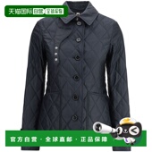 香港直邮潮奢 領扣式 Burberry 1h可退 巴宝莉 女士 絎縫夾克 8100