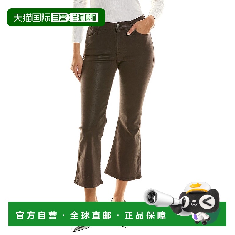 自营 FRAME Denim Le Crop 喇叭腿牛仔裤 - 黑色 美国奥莱直发